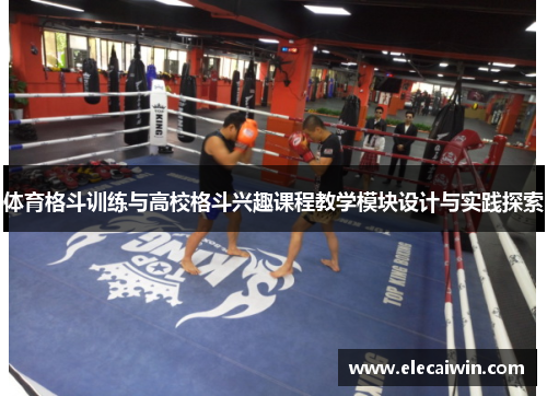 体育格斗训练与高校格斗兴趣课程教学模块设计与实践探索